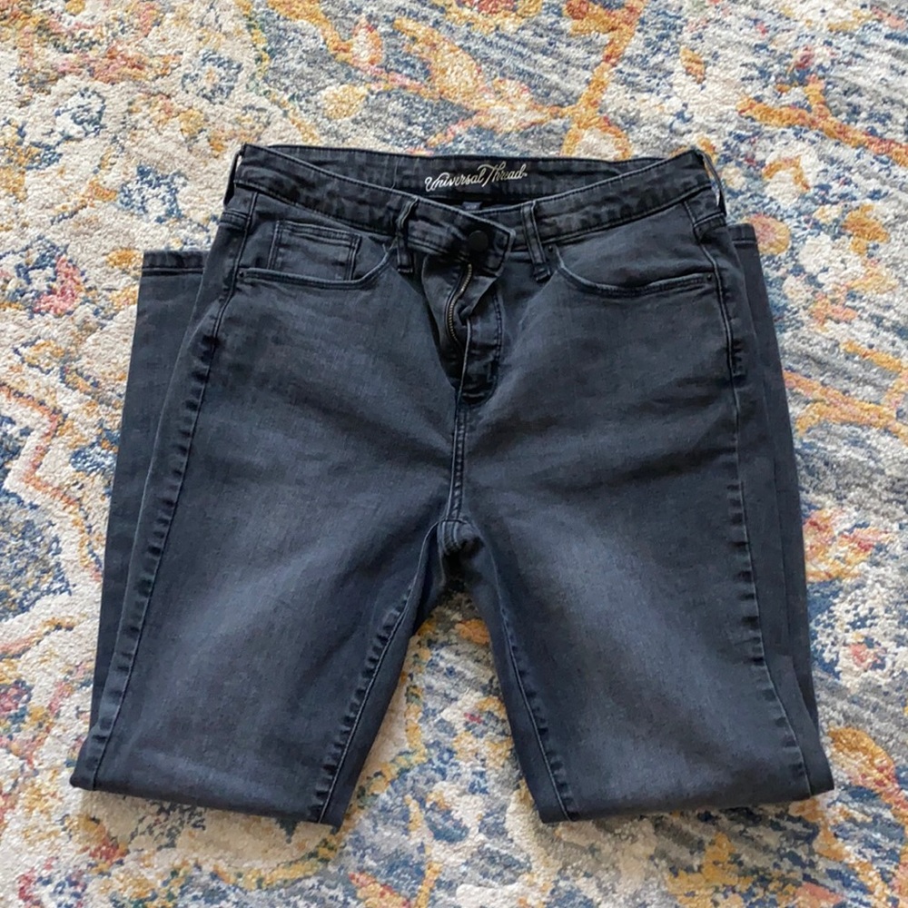 Universal Thread Faded Black high-rise skinny jeans